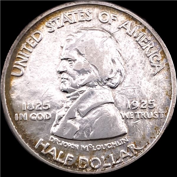 1925 Silver Fort Vancouver Half Dollar NEARLY UNCIRCULATED