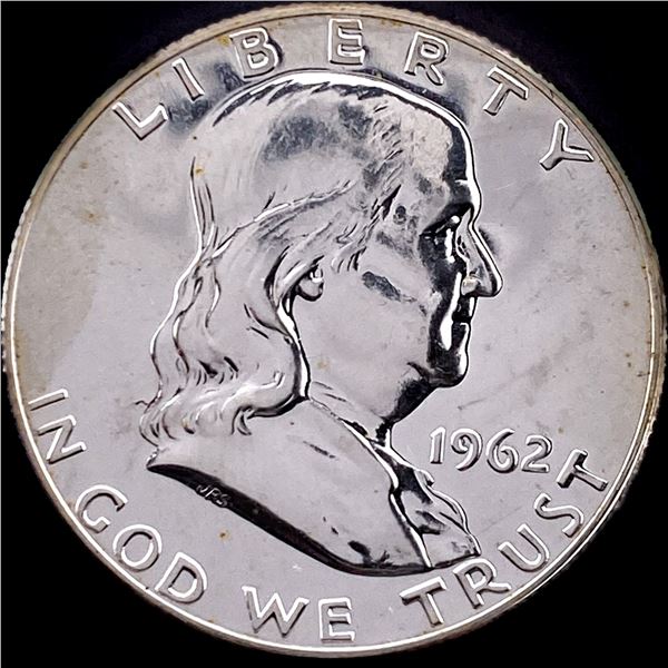 1962 Franklin Silver Half Dollar CHOICE PROOF
