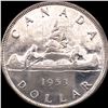 Image 2 : 1953 Silver Dollar Canada UNCIRCULATED
