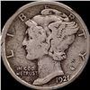 Image 1 : 1921-D Silver Mercury Dime LIGHTLY CIRCULATED