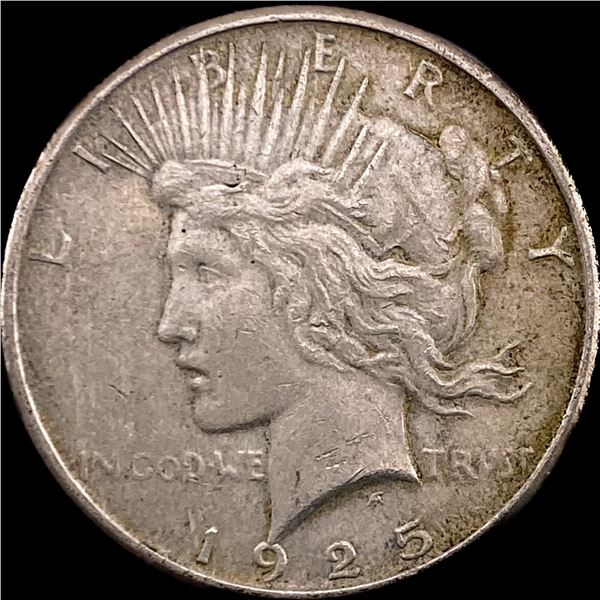 1925 Silver Peace Dollar CLOSELY UNCIRCULATED