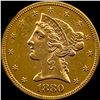 Image 1 : 1880-S Gold $5 Half Eagle CLOSELY UNCIRCULATED