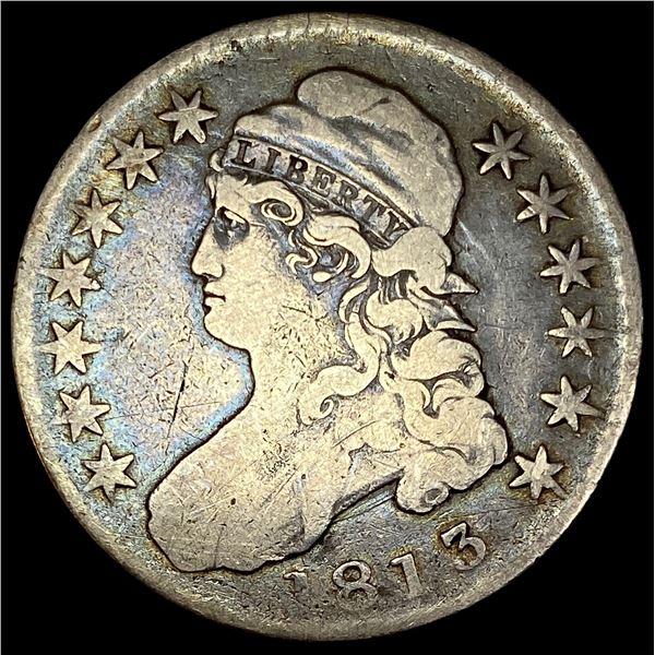 1813 Capped Bust Half Dollar LIGHTLY CIRCULATED