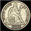 Image 1 : 1887-S Silver Dime LIGHTLY CIRCULATED