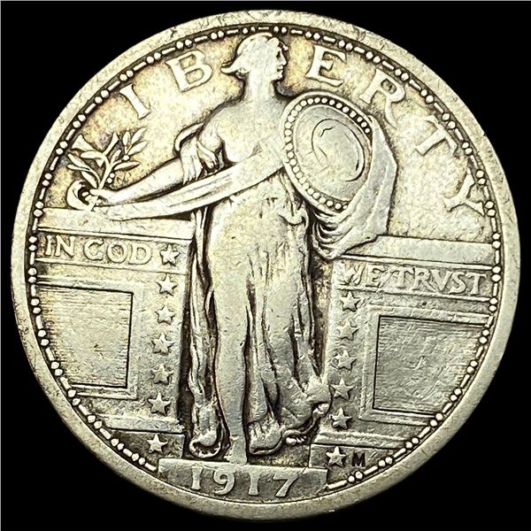 1917 Type 1 Standing Liberty Quarter LIGHTLY CIRCULATED