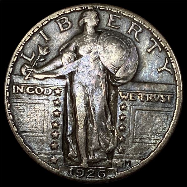 1926-S Silver Standing Liberty Quarter NEARLY UNCIRCULATED