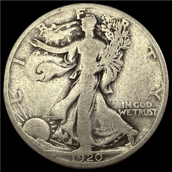 1920-D Silver Walking Liberty Half Dollar NICELY CIRCULATED