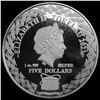 Image 2 : 2021 Tokelau 1 oz Silver Five Dollars GEM PROOF