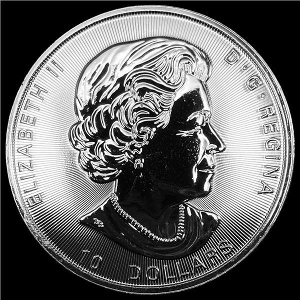 2021 Silver 2 oz Canadian Maple Leaf $10 SUPERB GEM BU