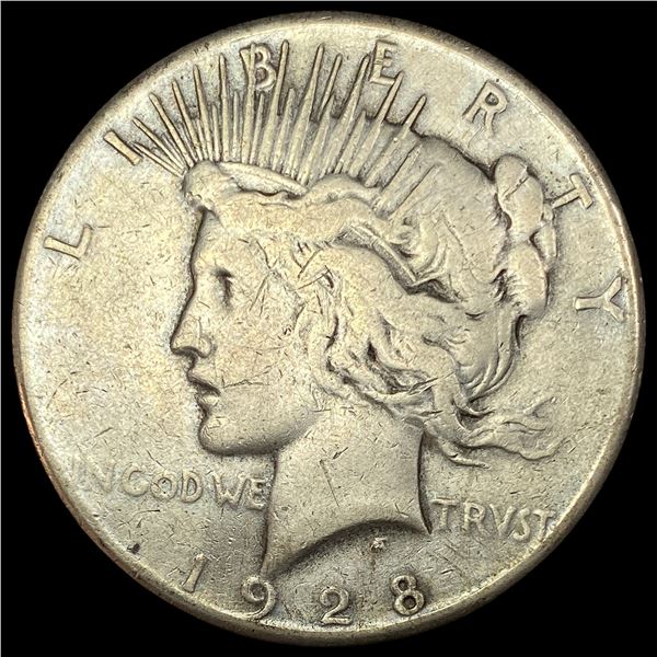 1928 Silver Peace Dollar LIGHTLY CIRCULATED
