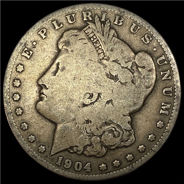 1904-S Silver Morgan Dollar LIGHTLY CIRCULATED