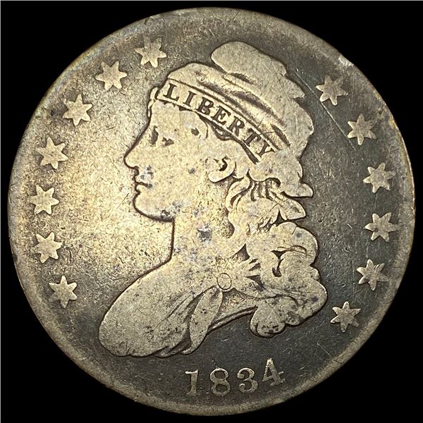1834 Capped Bust Half Dollar NICELY CIRCULATED