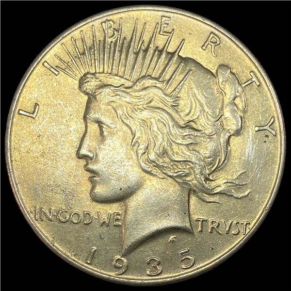 1935 Silver Peace Dollar CLOSELY UNCIRCULATED