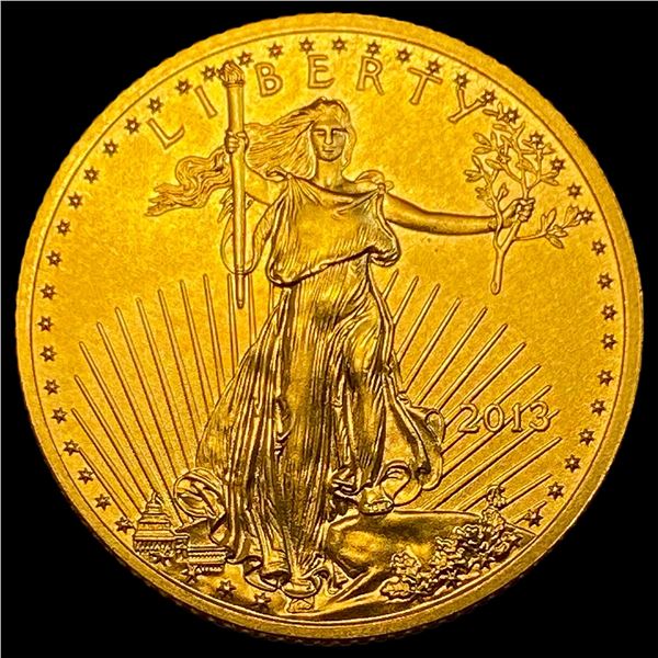 2013 1/4 oz Gold American Eagle $10 SUPERB GEM BU