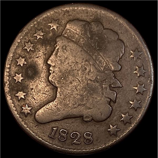 1828 Classic Head Half Cent NICELY CIRCULATED