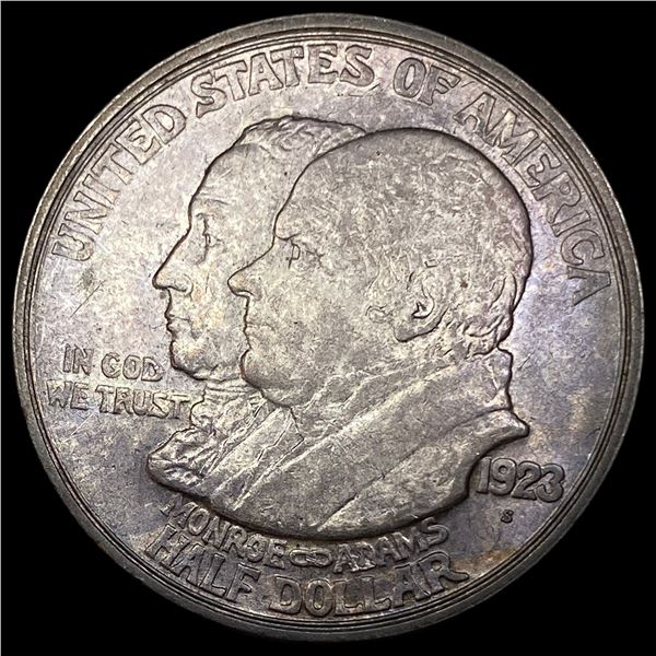 1923-S Silver Monroe Doctrine Centennial Half Dollar CLOSELY UNCIRCULATED
