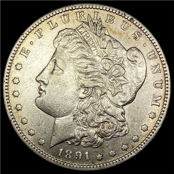 1891-S Silver Morgan Dollar CLOSELY UNCIRCULATED