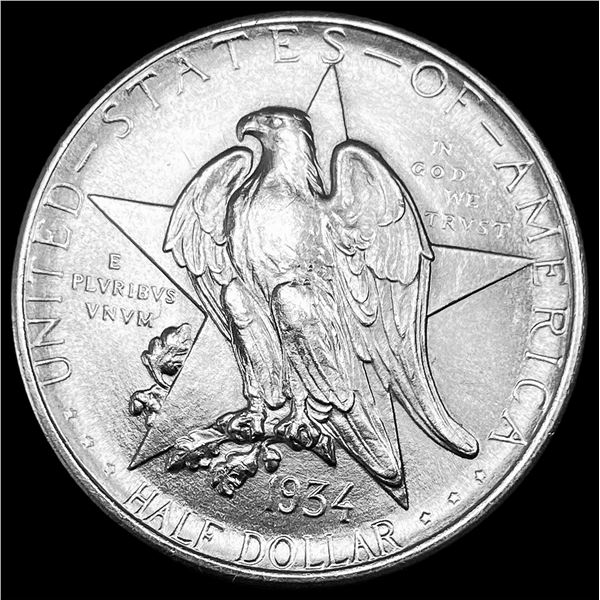 1934 Silver Half Dollar Texas Centennial CHOICE BU