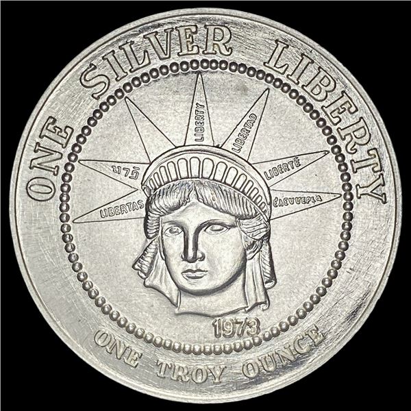 1973 Silver Round 1 oz .999 Fine Silver CHOICE BU