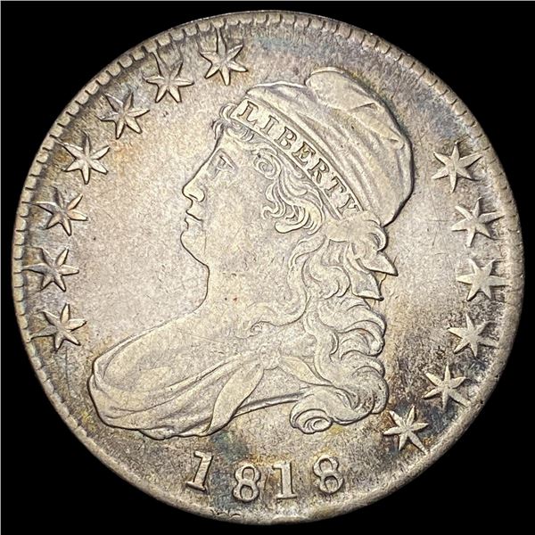 1818 Capped Bust Half Dollar NEARLY UNCIRCULATED