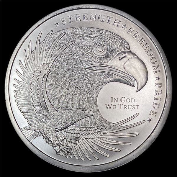 Golden State Mint 2 oz Silver Round SUPERB GEM BU