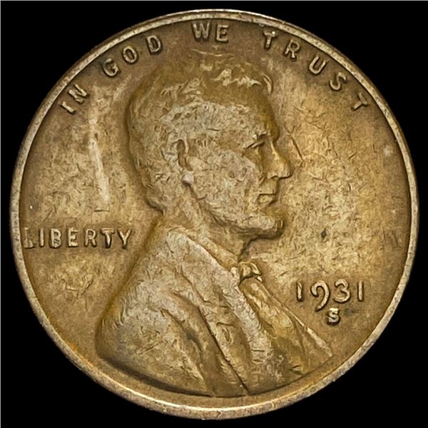 1931-S Lincoln Wheat Cent NEARLY UNCIRCULATED
