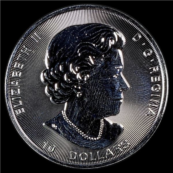 2021 Silver 2 oz Canadian Maple Leaf $10 SUPERB GEM BU