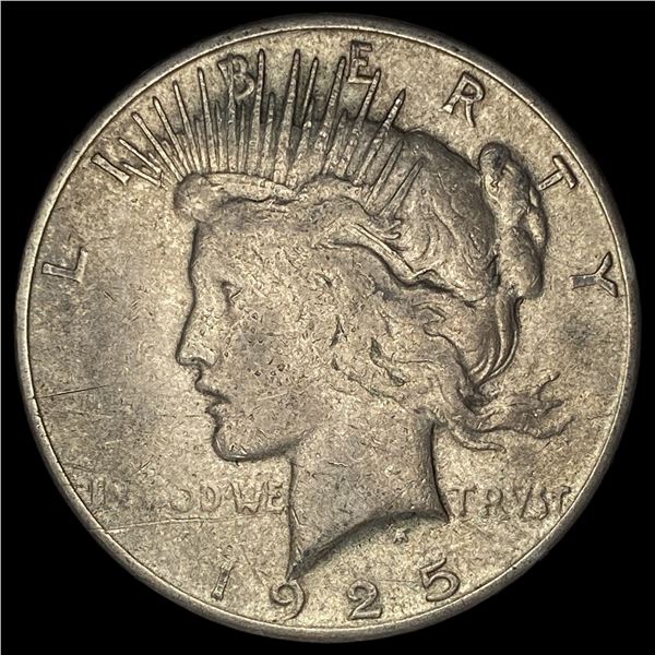 1925-S Silver Peace Dollar NEARLY UNCIRCULATED