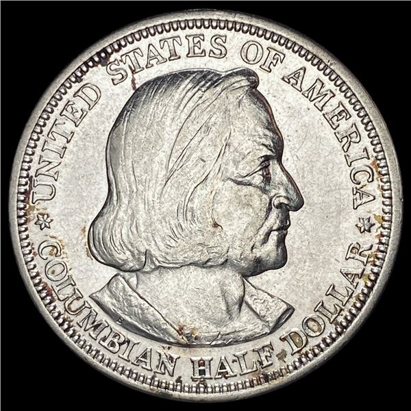 1893 Silver Columbian Half Dollar CLOSELY UNCIRCULATED
