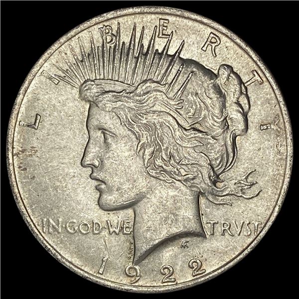 1922 Silver Peace Dollar CHOICE AU