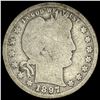 Image 1 : 1897 Silver Barber Quarter NICELY CIRCULATED