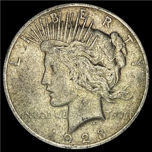 1923 Silver Peace Dollar NEARLY UNCIRCULATED