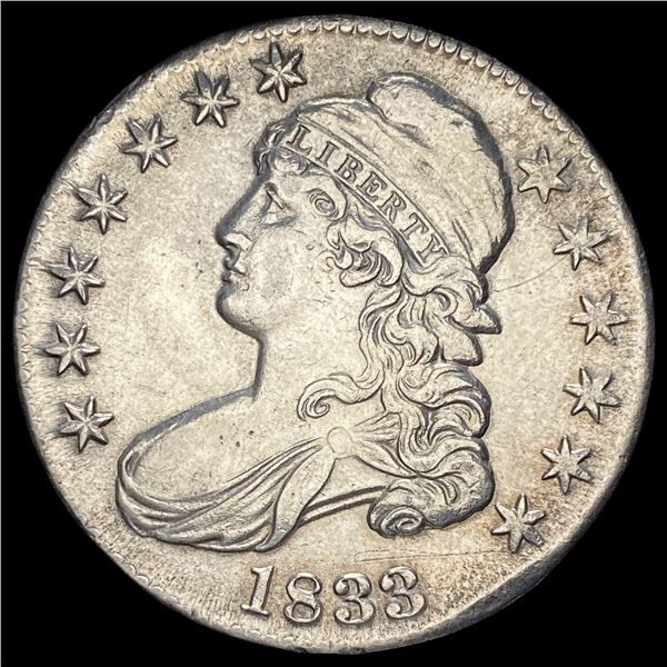 1833 Capped Bust Half Dollar CLOSELY UNCIRCULATED