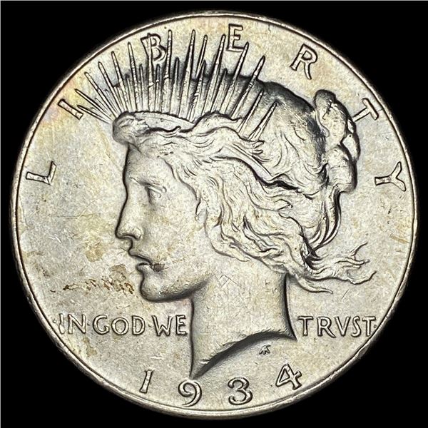 1934-S Silver Peace Dollar CLOSELY UNCIRCULATED