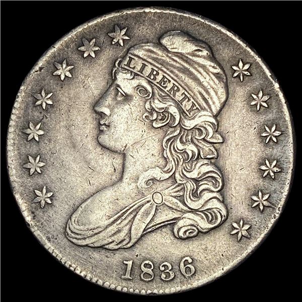 1836 Capped Bust Half Dollar NEARLY UNCIRCULATED