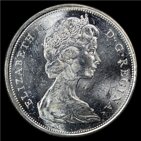 1967 Canada Silver 50 Cents Wolf Centennial UNCIRCULATED