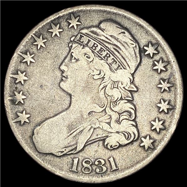 1831 Capped Bust Half Dollar LIGHTLY CIRCULATED