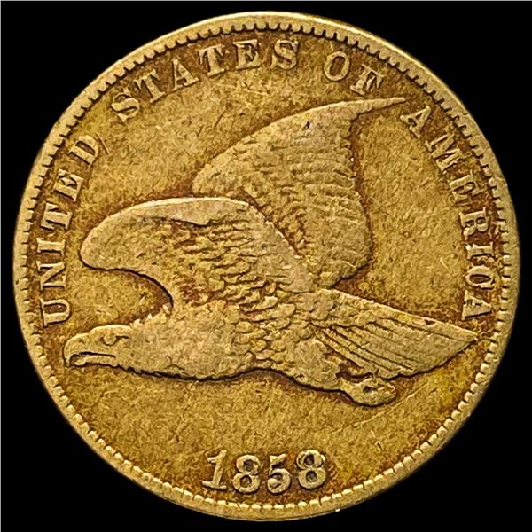 1858 Copper-Nickel Flying Eagle Cent LIGHTLY CIRCULATED