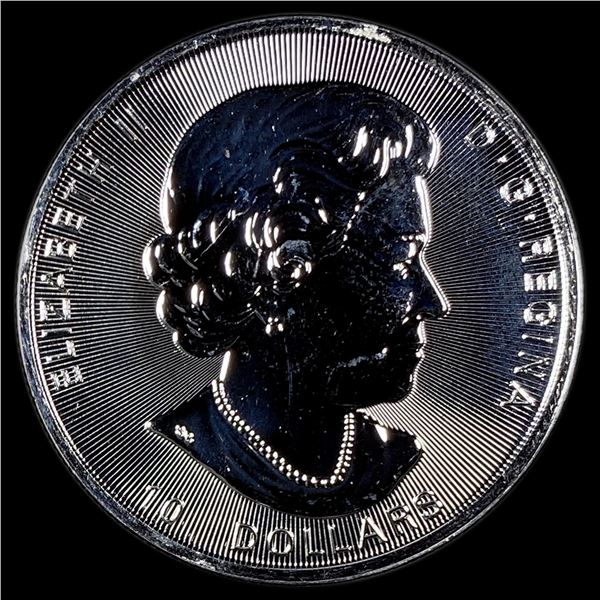 2021 Silver 2 oz Canadian Maple Leaf $10 SUPERB GEM BU