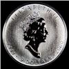 Image 1 : 1999 Silver 1 oz Canadian Maple Leaf $5 SUPERB GEM BU