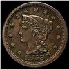 Image 1 : 1853 Braided Hair Large Cent CLOSELY UNCIRCULATED