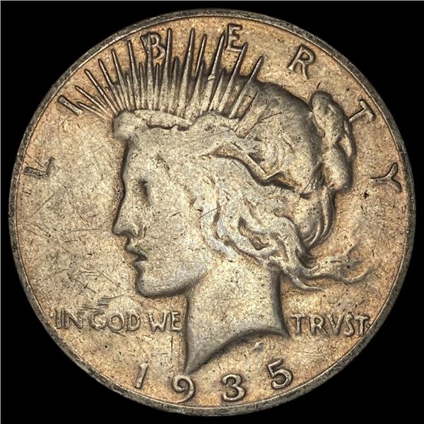 1935-S Silver Peace Dollar LIGHTLY CIRCULATED