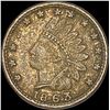 Image 1 : 1863 Civil War Token - Indian Head Copper. LIGHTLY CIRCULATED