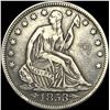 Image 1 : 1853 Arrows Seated Liberty Half Dollar LIGHTLY CIRCULATED