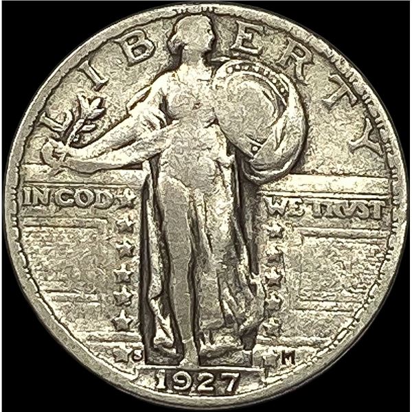 1927-S Silver Standing Liberty Quarter LIGHTLY CIRCULATED
