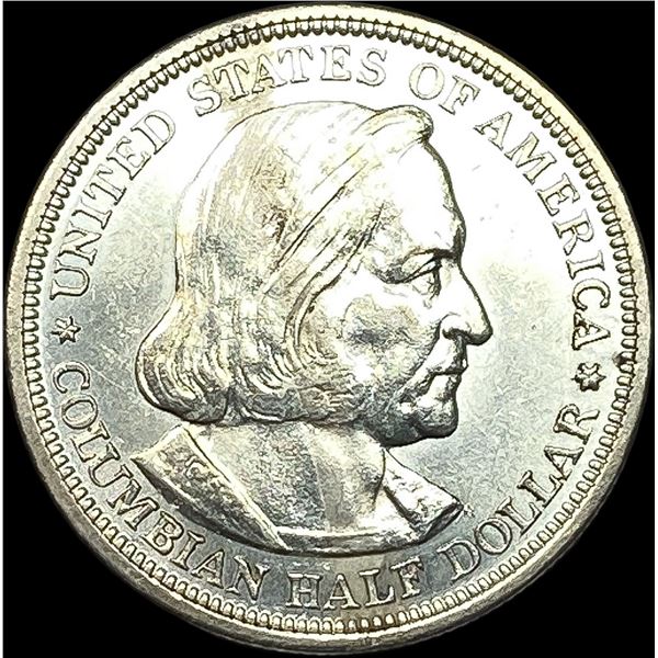 1892 Silver Columbian Half Dollar CLOSELY UNCIRCULATED