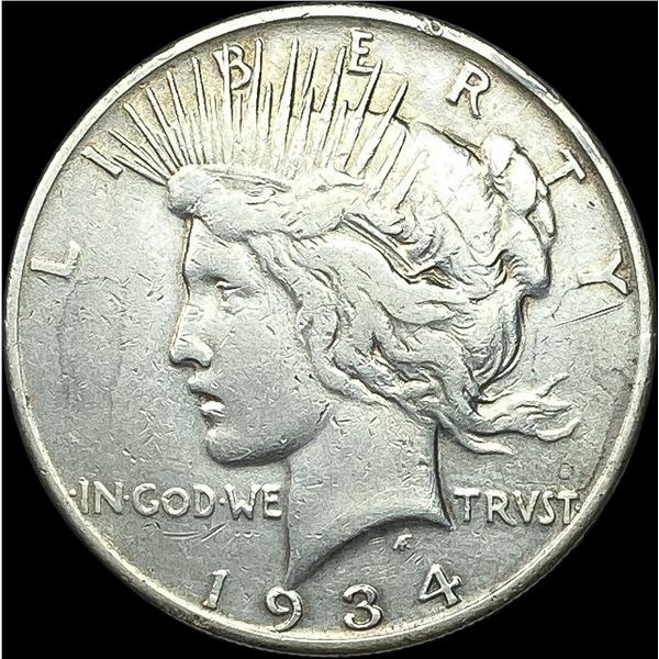 1934 Silver Peace Dollar LIGHTLY CIRCULATED