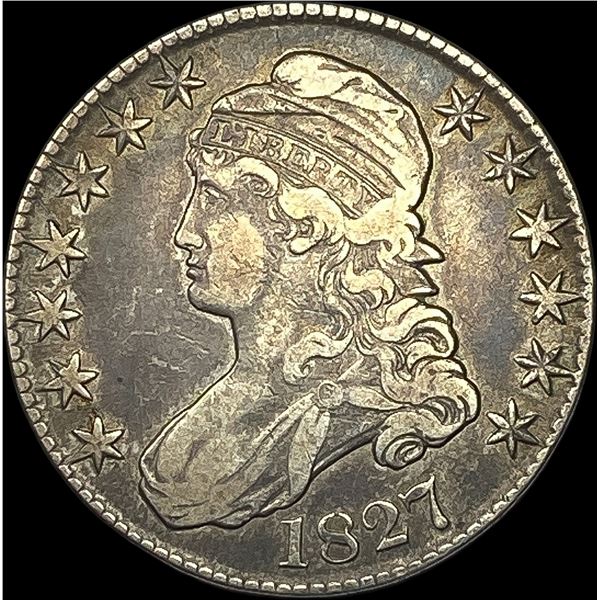 1827 Capped Bust Half Dollar NEARLY UNCIRCULATED