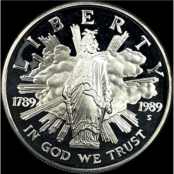 1989-S Silver Dollar Bicentennial of Congress CHOICE PROOF