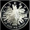 Image 1 : 1989-S Silver Dollar Bicentennial of Congress CHOICE PROOF